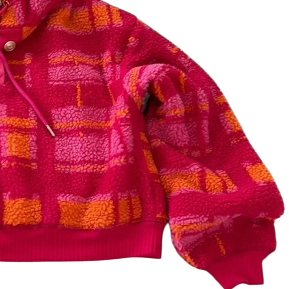 Anthropologie Porridge Quinn Sherpa Fleece Hoodie Size Small - Picture 6 of 10